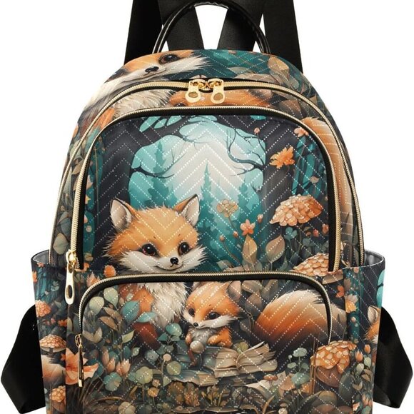 Mini Faux Leather Backpack Small Women Girls Cute School Travel Compact Purse main image 6